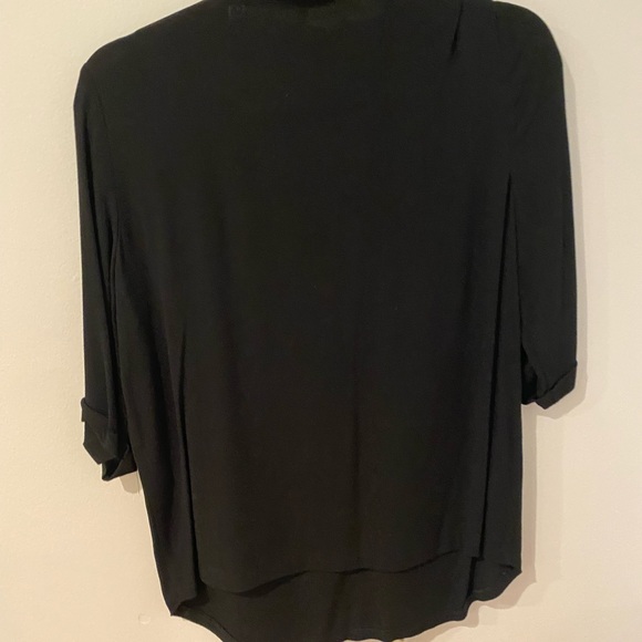 Maje black blouse with gold chain - Picture 5 of 5